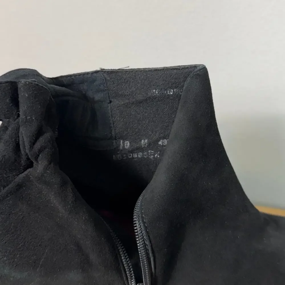 Munro Alfie Bootie in Black Suede Women's Size 10